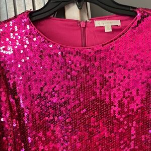 Flying Tomato Fuchsia Sequin Dress